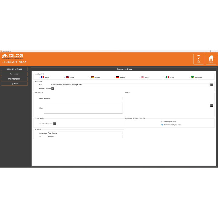 Caligraph software